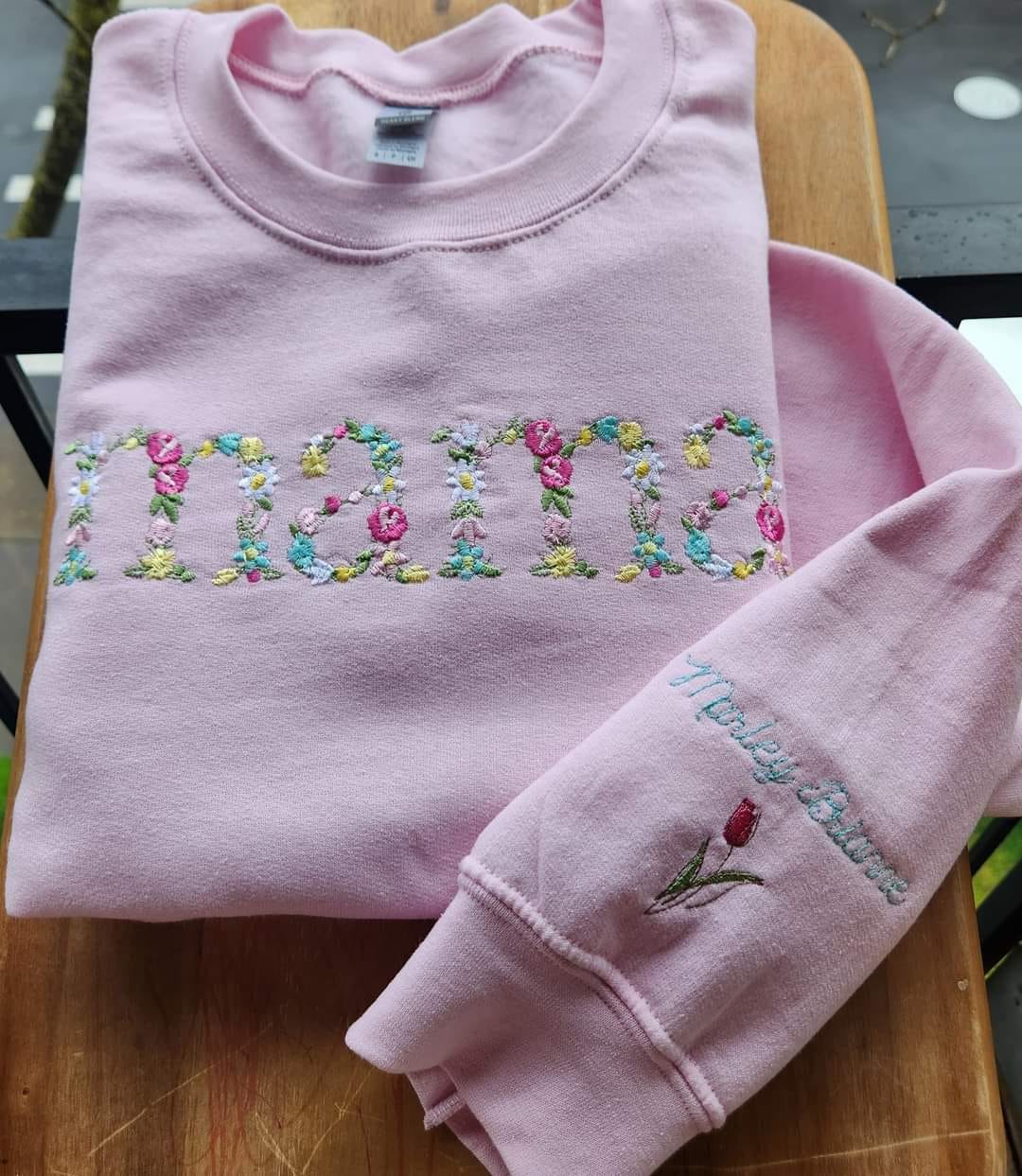 Embroidered Mama Sweatshirts