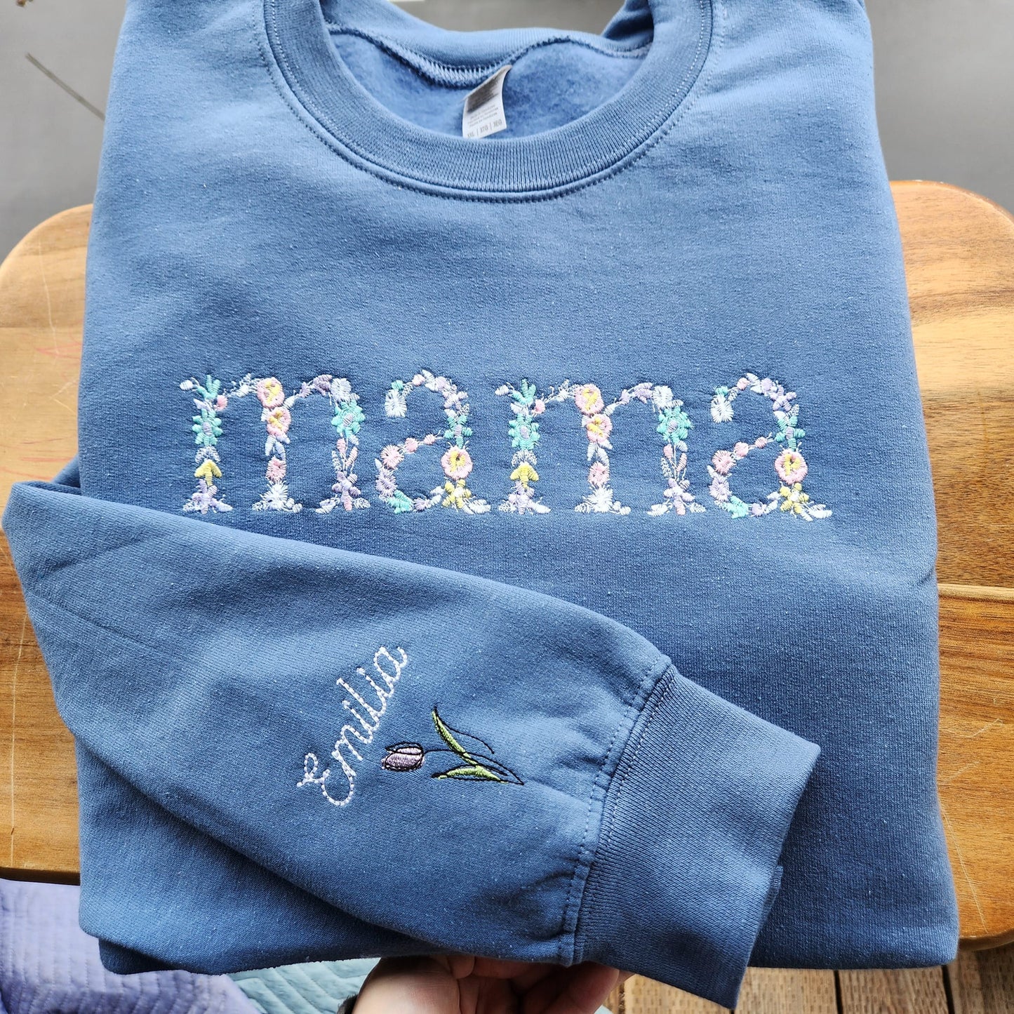 Embroidered Mama Sweatshirts