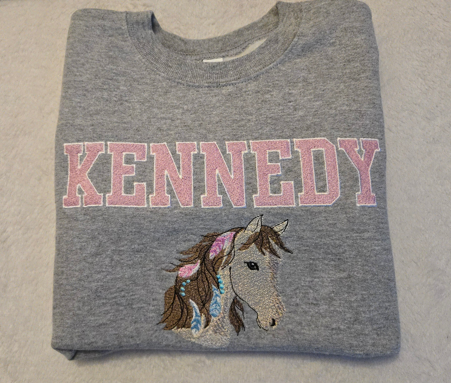 Horse Embroidered Sweatshirt