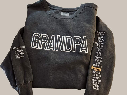 Grandpa Comfort Colors Sweatshirts