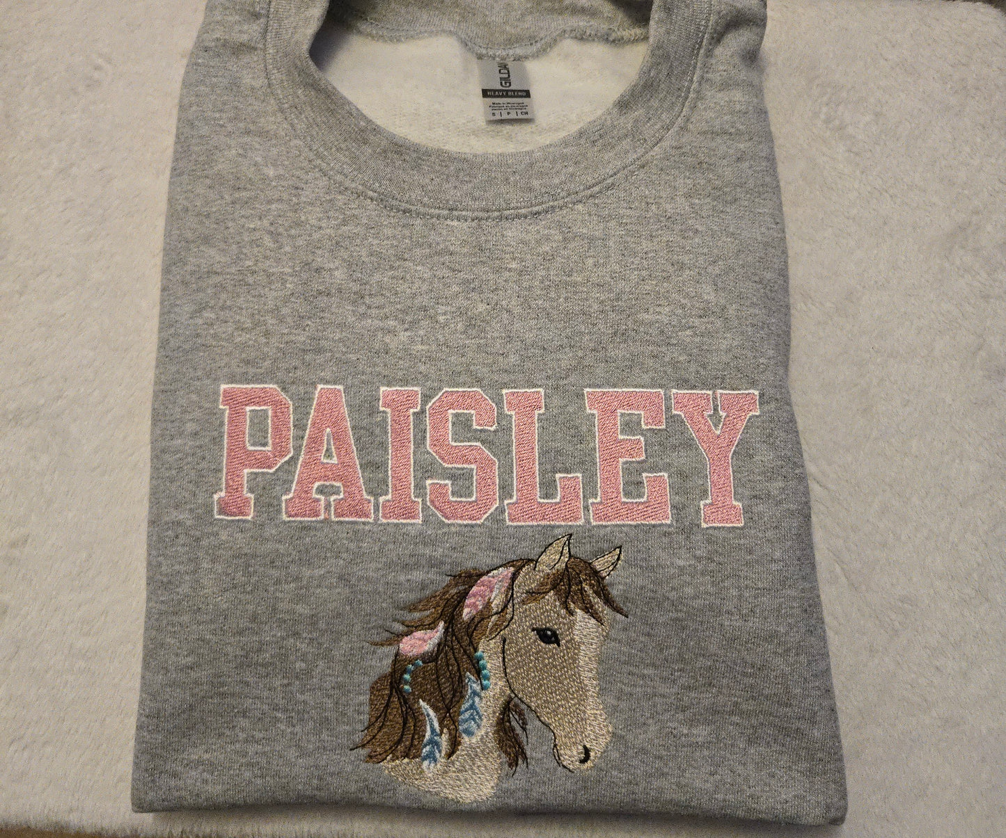 Horse Embroidered Sweatshirt