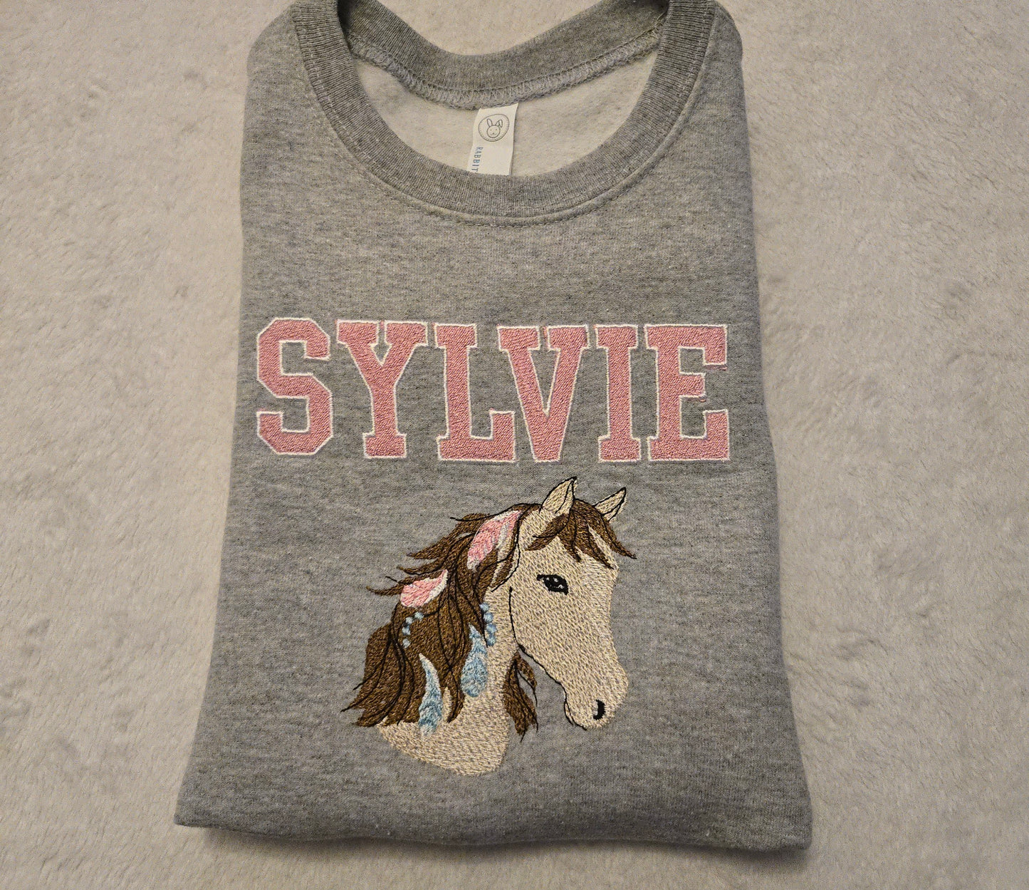 Horse Embroidered Sweatshirt